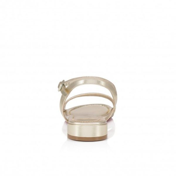 Sandales Christian Louboutin Sweet Jane en cuir nappa irisé platine – Image 4