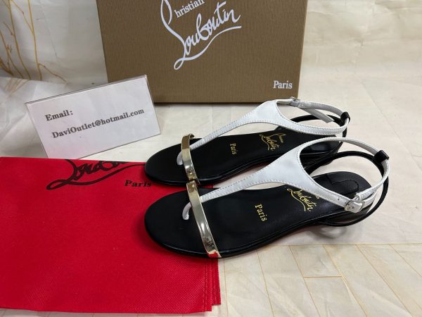 Sandales Christian Louboutin Athinita à brides en cuir nappa et specchio multicolore – Image 5