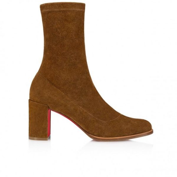 Christian Louboutin Stretchadoxa 70mm Bottines Basses Veau Velours Stretch Rhea – Image 2