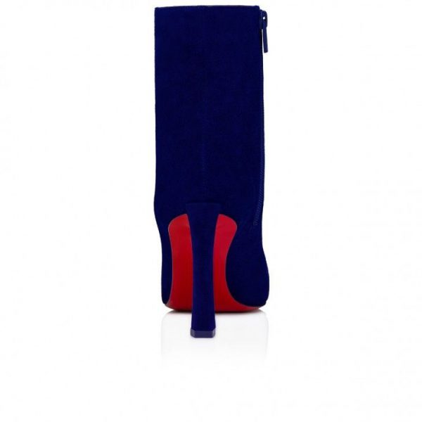 Christian Louboutin Condora Booty 85mm Bottines Basses Veau Velours Galactiqueen – Image 2
