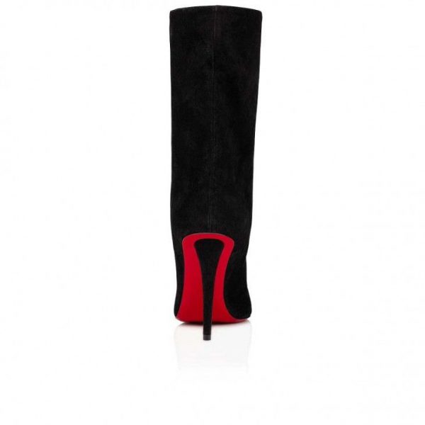 Christian Louboutin Astrilarge Booty 100mm Bottines Veau Velours Noir – Image 4