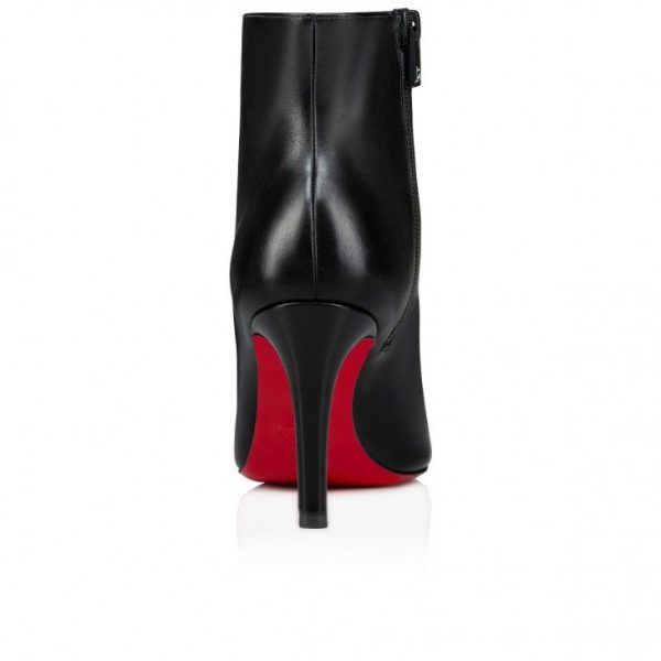 Christian Louboutin Pumppie Booty 85mm Bottines Basses Cuir Noir – Image 2