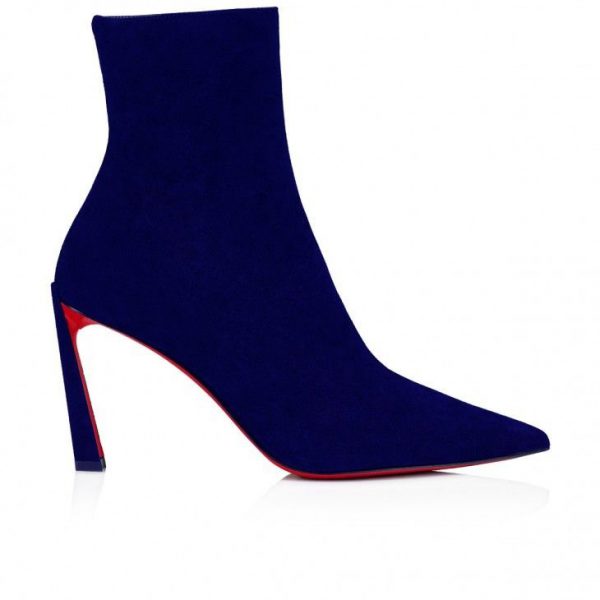 Christian Louboutin Condora Booty 85mm Bottines Basses Veau Velours Galactiqueen – Image 3