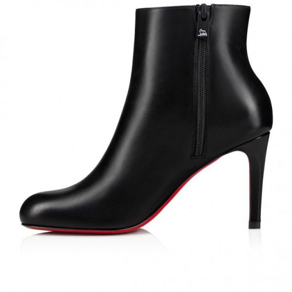 Christian Louboutin Pumppie Booty 85mm Bottines Basses Cuir Noir – Image 3