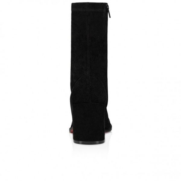 Christian Louboutin Stretchadoxa 70mm Bottines Basses Veau Velours Stretch Noir – Image 4