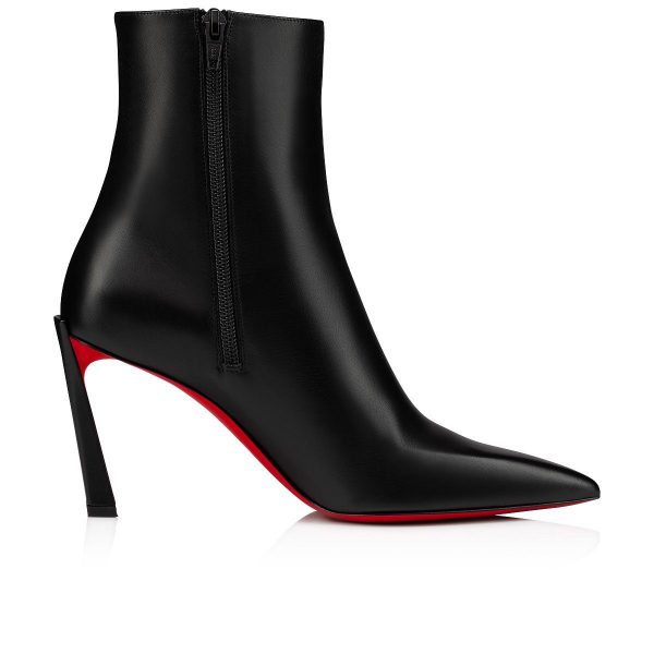 Christian Louboutin Condora Booty 85mm Bottines Basses Cuir Noir – Image 4