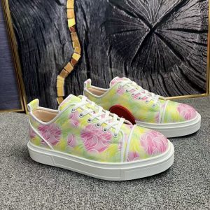Christian Louboutin Baskets Adolon Junior Jacquard Satin Crêpe Multicolore