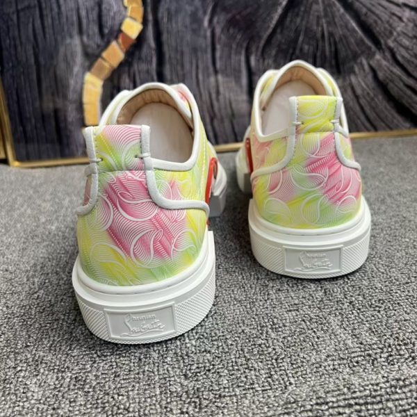 Christian Louboutin Baskets Adolon Junior Jacquard Satin Crêpe Multicolore – Image 2