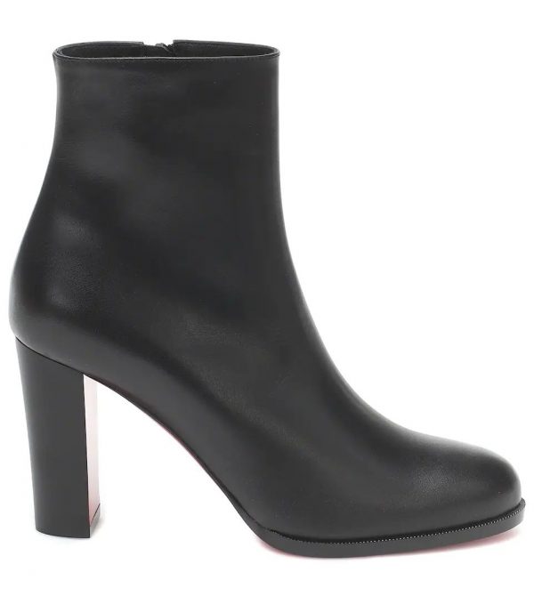 Christian Louboutin Adox 85mm Bottines en Cuir Noir – Image 3