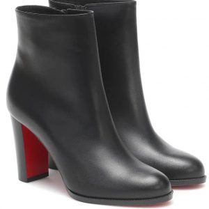 Christian Louboutin Adox 85mm Bottines en Cuir Noir