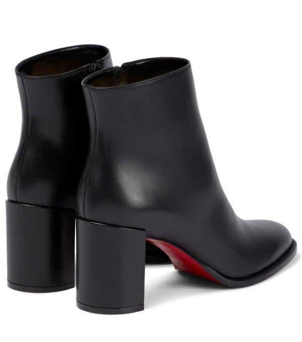 Christian Louboutin Adoxa 70mm Bottines en Cuir Noir – Image 2