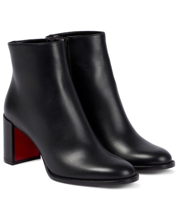 Christian Louboutin Adoxa 70mm Bottines en Cuir Noir