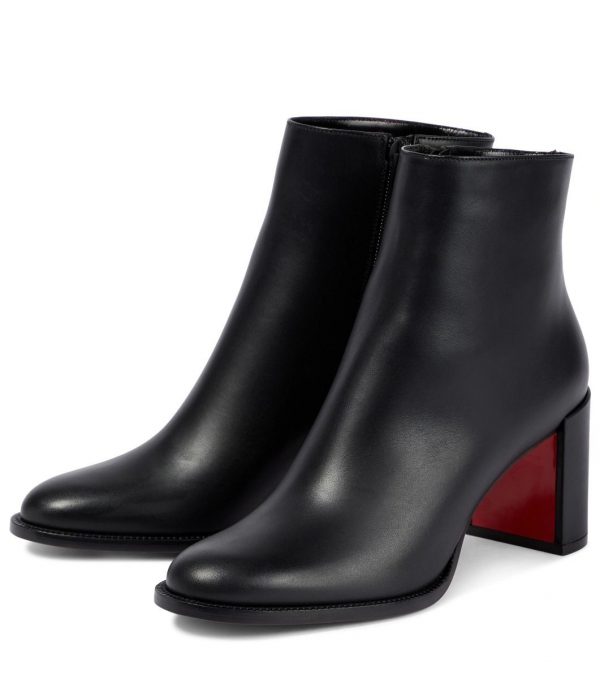 Christian Louboutin Adoxa 70mm Bottines en Cuir Noir – Image 3