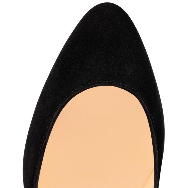 Christian Louboutin Agneska Escarpins 85mm Veau Suédé Noir – Image 4