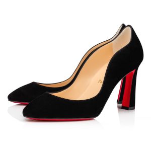 Christian Louboutin Agneska Escarpins 85mm Veau Suédé Noir
