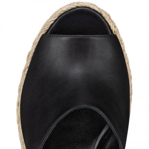 Christian Louboutin Ariella Zeppa 130 Mm Espadrilles Cuir de veau Noir – Image 3