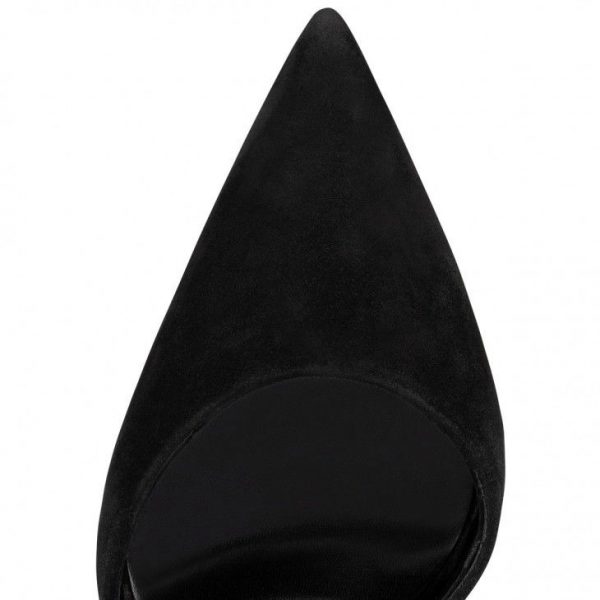 Christian Louboutin Astrida Bride escarpins à brides 100 mm en veau velours noir – Image 3