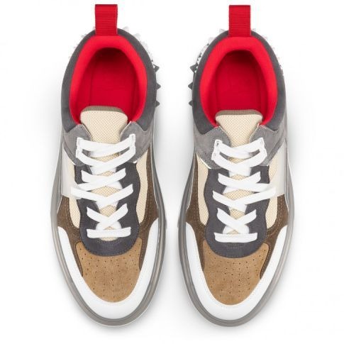 Christian Louboutin Astroloubi Baskets Femme en Cuir de Veau Multicolore – Image 4