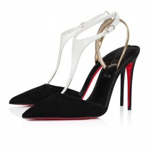 Christian Louboutin Athina escarpins 100 mm en cuir nappa et daim noirs