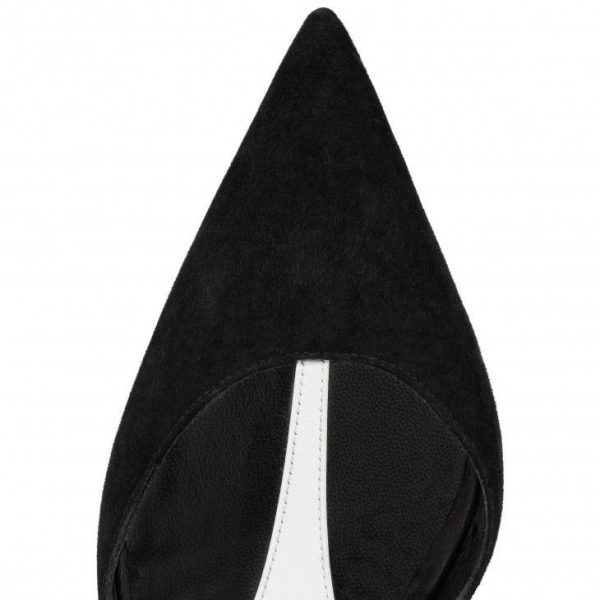 Christian Louboutin Athina escarpins 100 mm en cuir nappa et daim noirs – Image 4