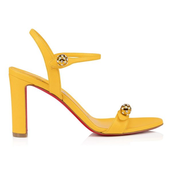 Christian Louboutin Atmospheria Sandal 85mm en Cuir Nappa Pollen – Image 2