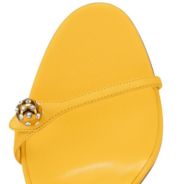 Christian Louboutin Atmospheria Sandal 85mm en Cuir Nappa Pollen – Image 4