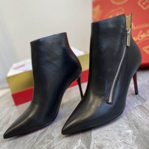 Christian Louboutin Birgikate Bottines 85mm Cuir de Veau Noir