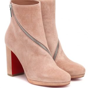 Christian Louboutin Birgitta 100 Bottines en Daim Rose