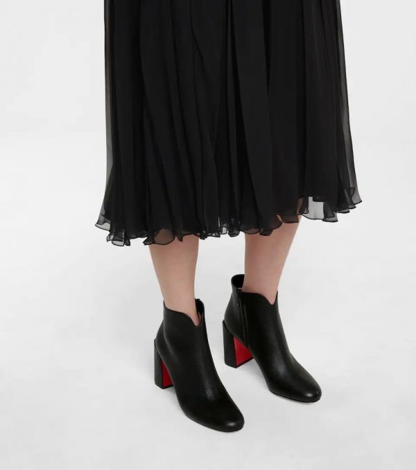 Christian Louboutin Castarika 85mm Bottines en Cuir – Image 4