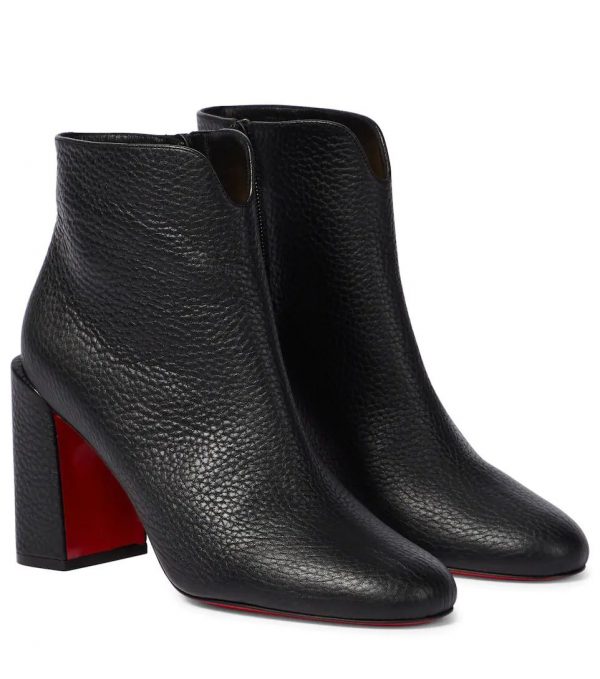 Christian Louboutin Castarika 85mm Bottines en Cuir