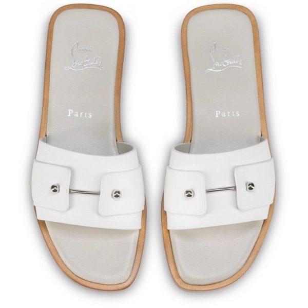 Christian Louboutin Mules Chambelimule en cuir de veau bianco – Image 3