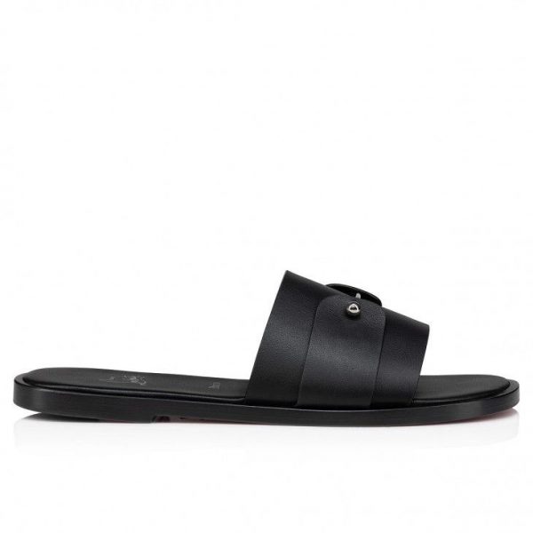 Christian Louboutin Mules Chambelimule Femme en cuir de veau noir – Image 2