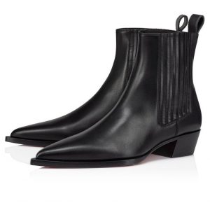 Christian Louboutin Cheliviss Bottines Basses Cuir Noir
