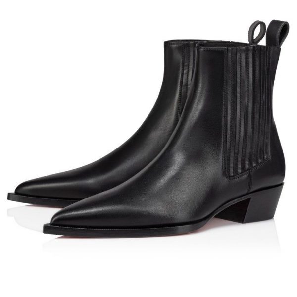 Christian Louboutin Cheliviss Bottines Basses Cuir Noir