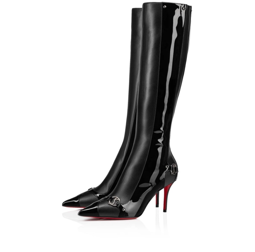 Christian Louboutin Cl In 90s Botta 80mm Cuir Noir