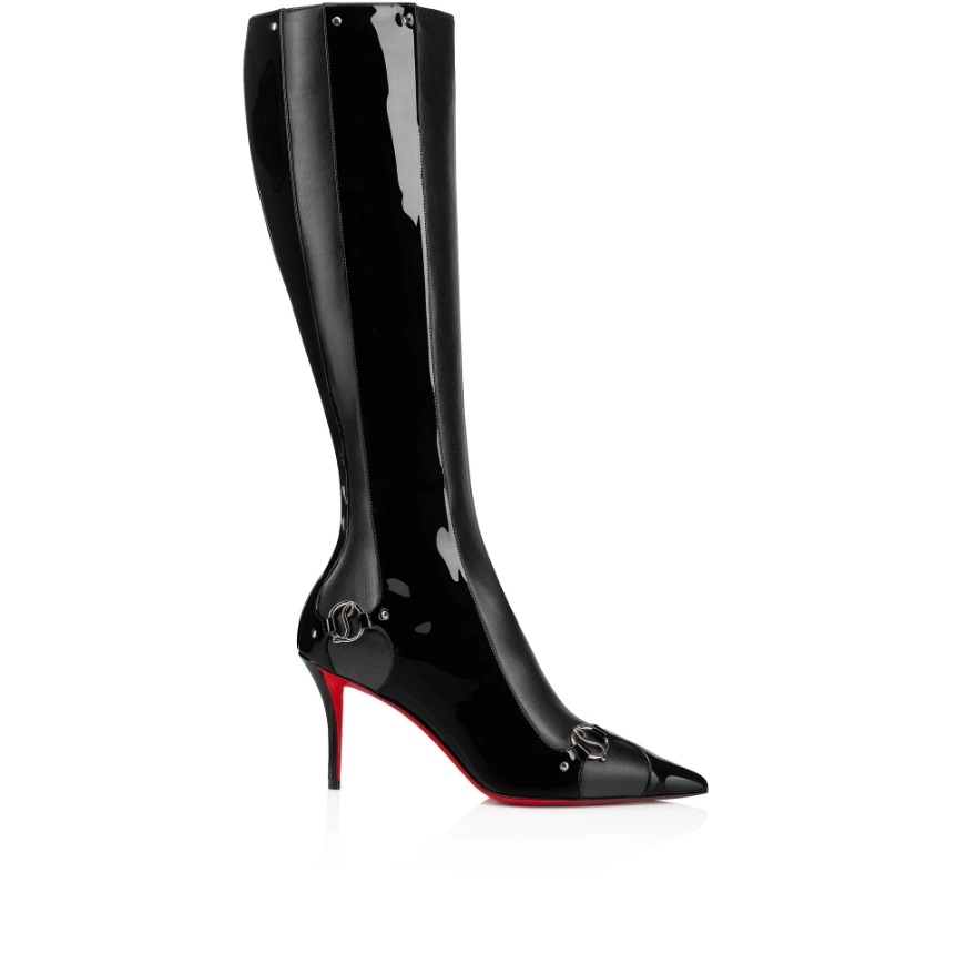 Christian Louboutin Cl In 90s Botta 80mm Cuir Noir – Image 2
