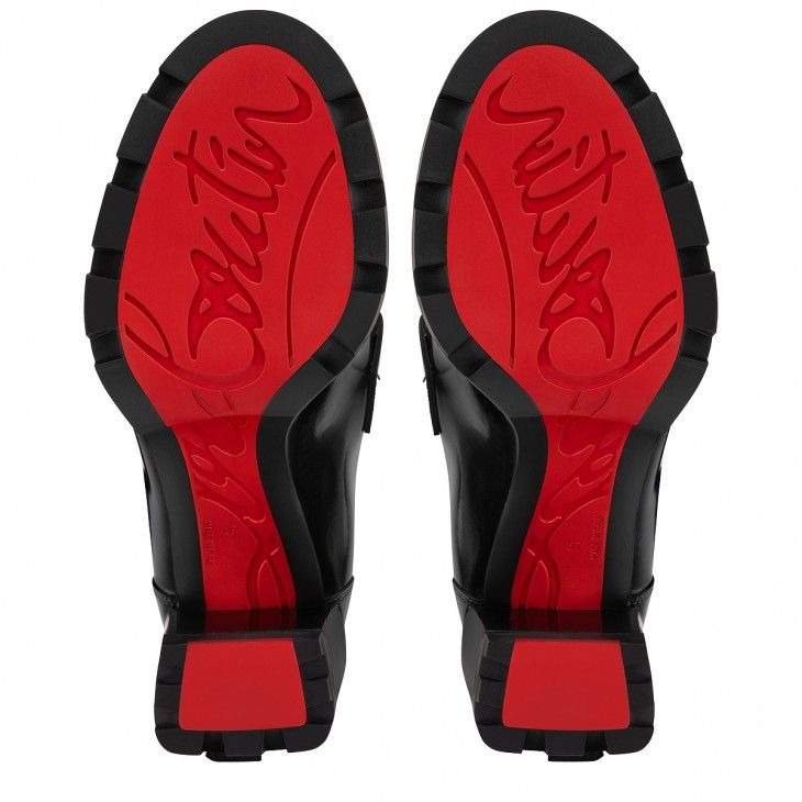 Christian Louboutin Cl Moc Lug Alta escarpins à plateforme 100 mm en cuir de veau noir – Image 4