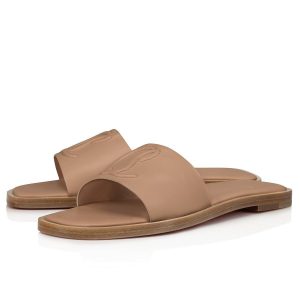 Christian Louboutin CL Mule Cuir Beige