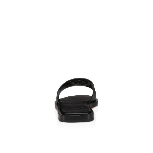 Christian Louboutin CL Mule Cuir Noir – Image 3