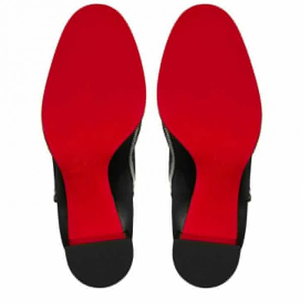 Christian Louboutin Cl Zip Booty 70 Mm Bottines Basses en Cuir de Veau Noir – Image 4