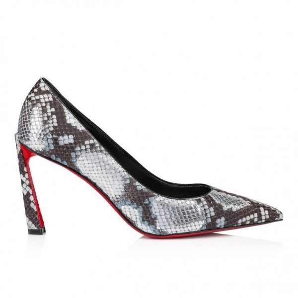 Christian Louboutin Condora escarpins 85 mm en cuir de veau embossé Amazonia multicolore – Image 2