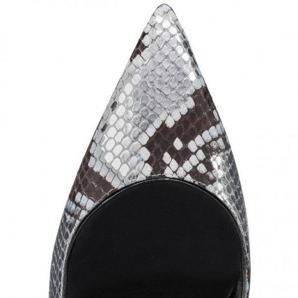 Christian Louboutin Condora escarpins 85 mm en cuir de veau embossé Amazonia multicolore – Image 4