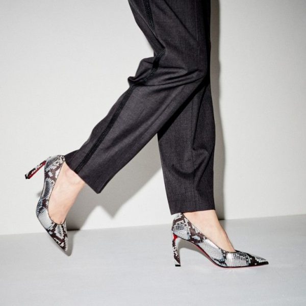 Christian Louboutin Condora escarpins 85 mm en cuir de veau embossé Amazonia multicolore – Image 5