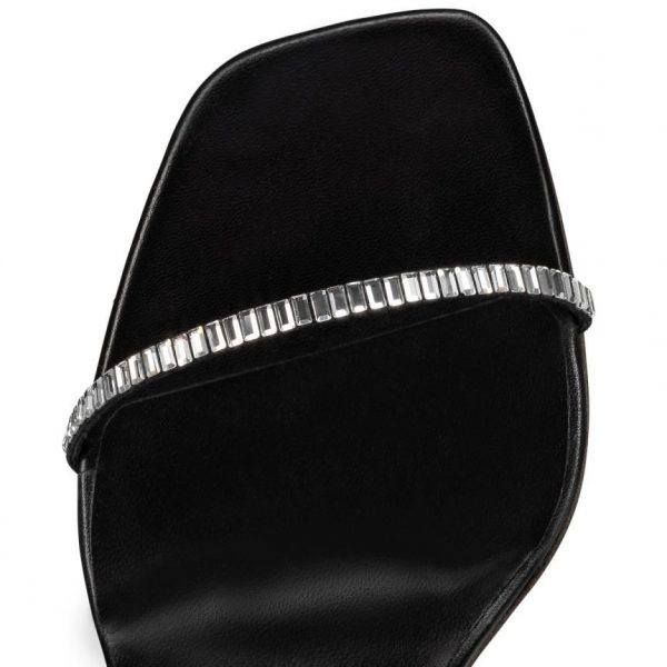 Christian Louboutin Condora Lacestrass Sandales 85mm Cuir Noir – Image 4
