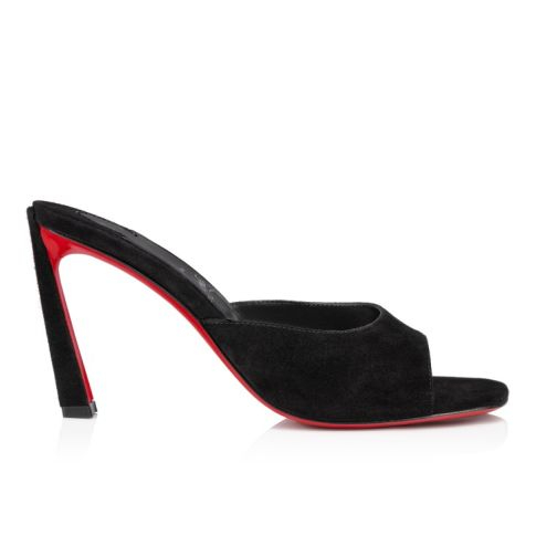 Christian Louboutin Condora Mule 85 mm Mules Veau velours Noir – Image 2