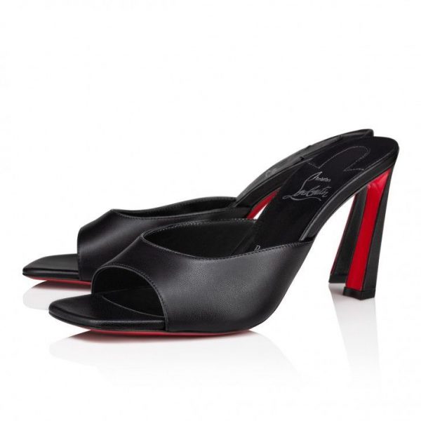 Christian Louboutin Condora Mule 85 mm Mules Cuir Nappa Noir