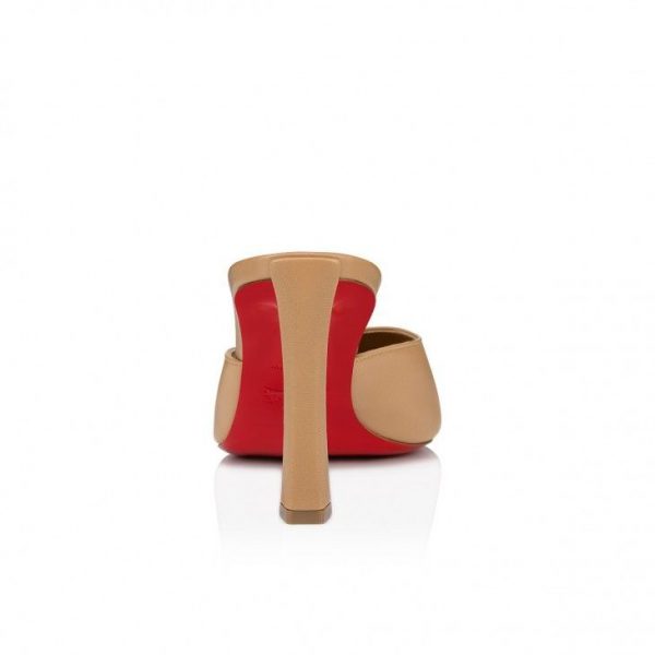 Christian Louboutin Condora Mule 85 mm Mules Cuir Nappa Toffee – Image 3