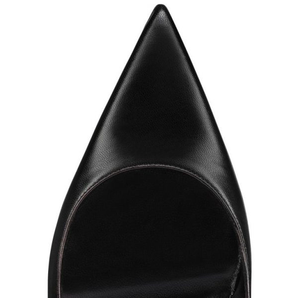 Christian Louboutin Condora Sling 100 mm Escarpins Cuir Noir – Image 4