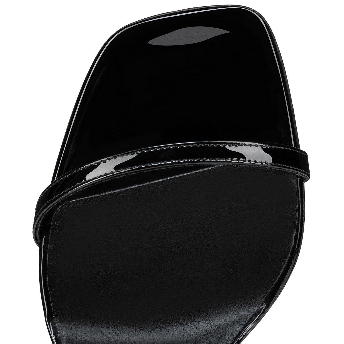 Christian Louboutin Condora Sling Pump 85 Mm Sandales en Cuir Verni Calf Noir – Image 4