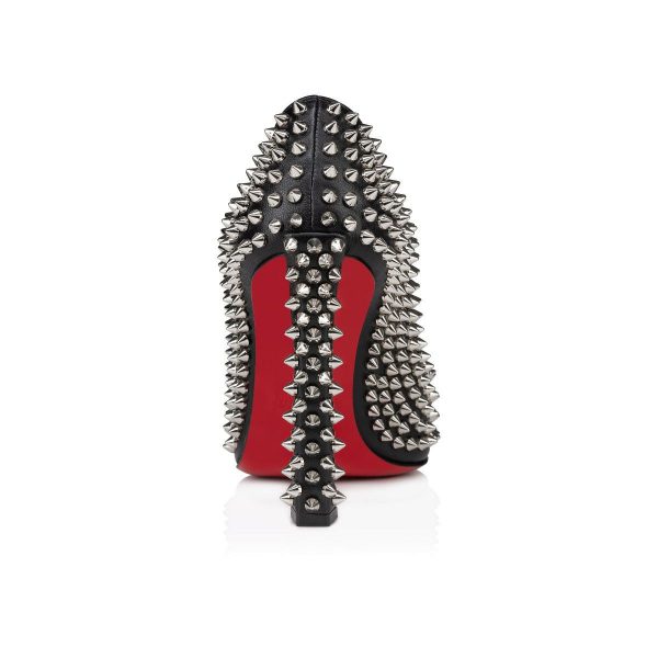 Christian Louboutin Condora Spikes 100 mm Escarpins Cuir Nappa Noir – Image 4